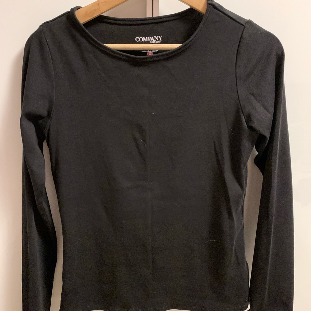 Black top from cotton